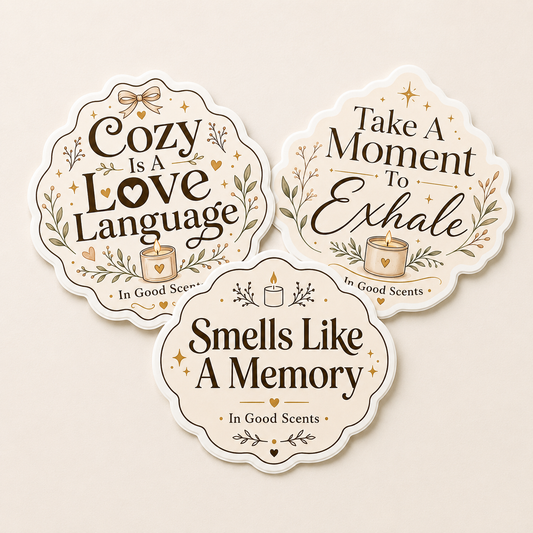 Cozy Vinyl Sticker Set